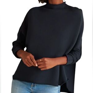 Frank & Eileen NWD Effie Long Sleeved Funnel Neck Capelet Size S